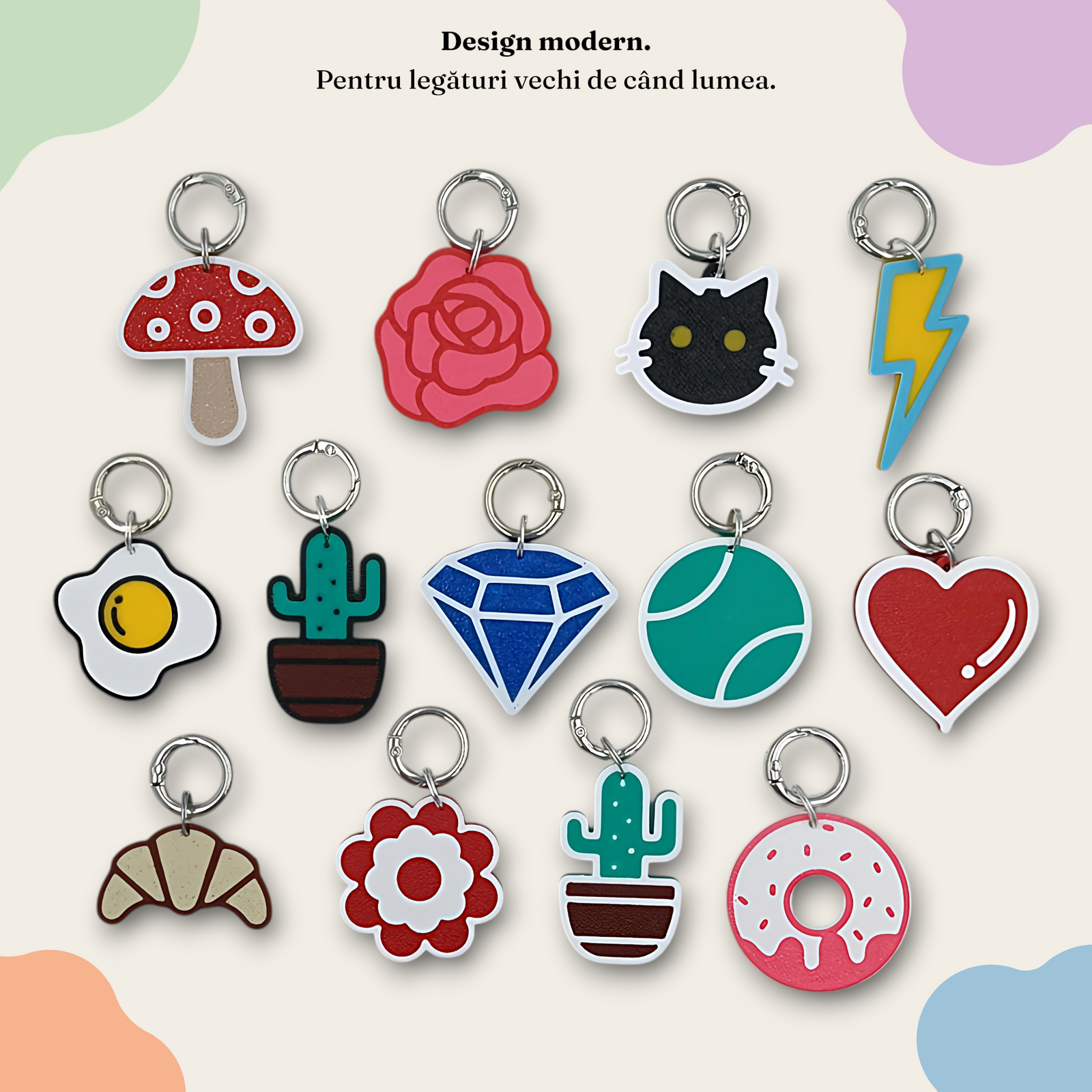 Medalioane inedite si amuzante pentru caini cu forme si culori diferite, potrivite pentru toate tipurile de personalitati. Printate 3D din PLA premiun, in Romania, de catre Ubba.